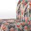 Fauteuil de chambre rembourré Love In The Wild Coral and Beige Lfower - rembourré de style bohémien et éclectique