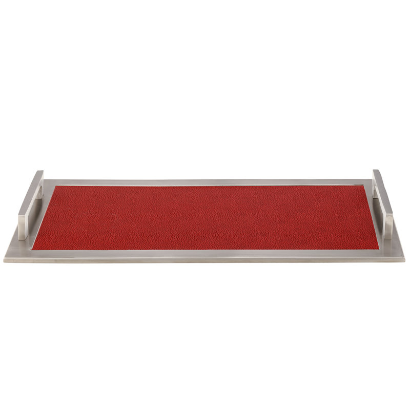 Zennas Stainless Steel Tray, Red