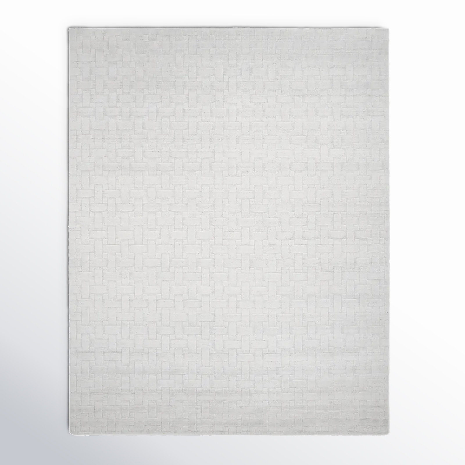 Hainsly Alabaster Hand-Loomed Wool Rug, Rectangle 3' x 5'