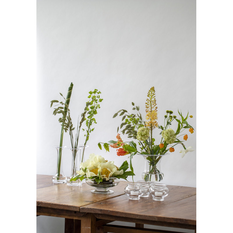 Old English Handcrafted Glass Table Vase