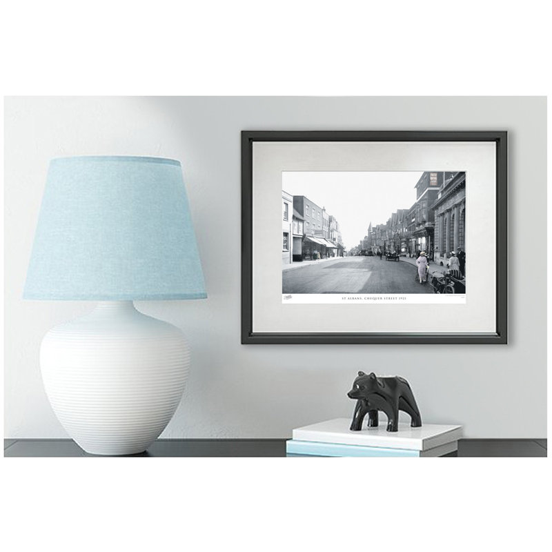 St Albans, Chequer Street 1921 1 Piece Single Picture Frame Wall Art, 28cm H x 36cm W x 2.3cm D