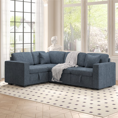 L-shaped Upholstered Sectional Sofa