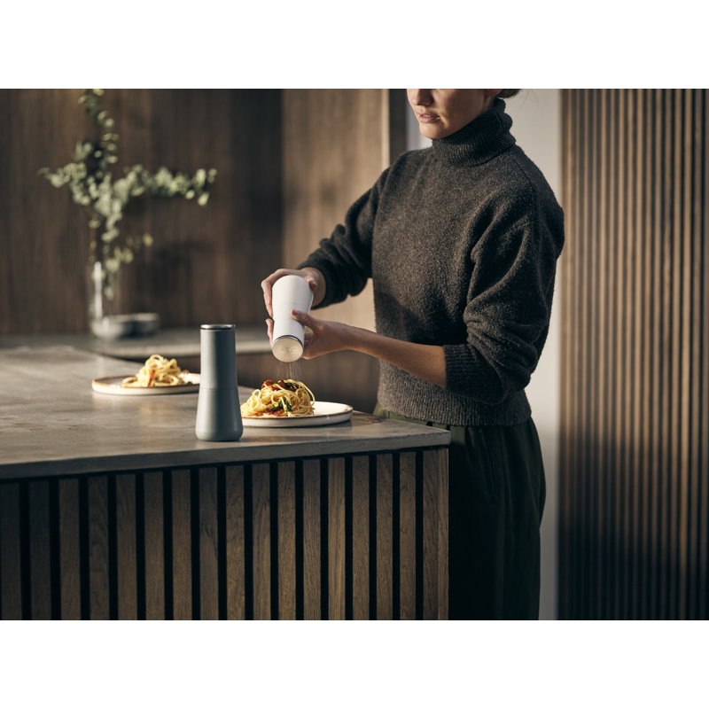 Joseph Joseph Milltop Non-Spill Salt and Pepper Mill Set, Gray