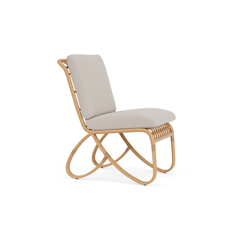Riviera Outdoor Dining Side Chair, Azulu Twine