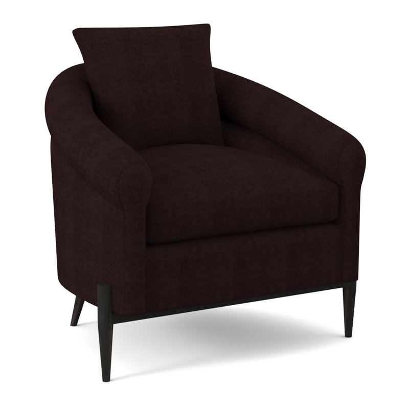 Jaxson Upholstered Armchair, Espresso, Margaret Mahogany Polyester Blend