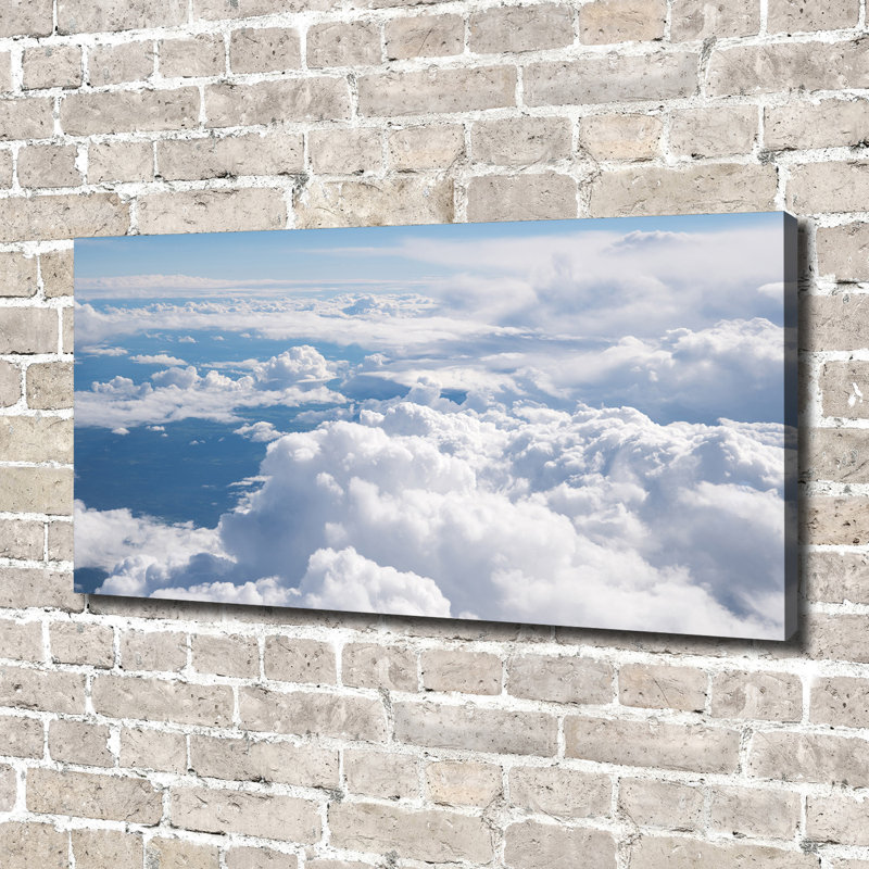 View From The Plane - No Frame Print on Canvas