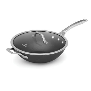 KitchenAid Hard-Anodized Induction Nonstick Wok with Helper Handle, 12.25-Inch, Matte Black