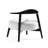 Slavica Upholstered Side Chair high-density reflex foam Fabric+Birch Wood for living room, bedroom, or study-2143350752