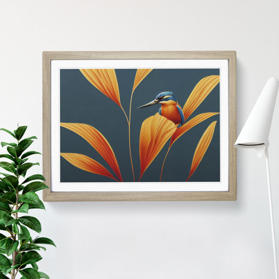 Kingfisher Deco - Single Picture Frame Print