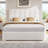 Queen Size Bed Frame Upholstered Platform Bed Frame With Headboard Modern Soft Cloud Bed Frame Queen Size Bed Frame With Rounded Corners, No Box Spring Required, Easy To Assemble,