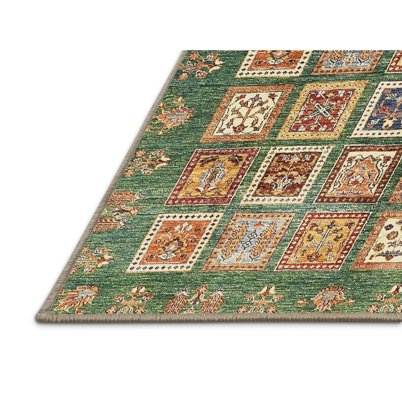 Geometric Indoor Rug, Rectangle 5' x 8'