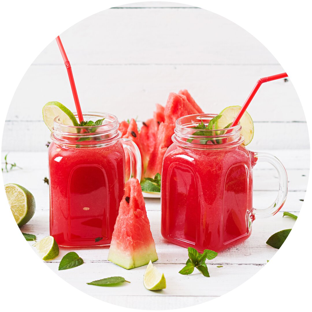 Glasbild Frische Wassermelone Smoothie I