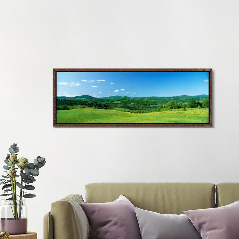 Hilly Farmland, Peacham, Caledonia County, Vermont, USA by Panoramic Images - Panoramic Gallery-Wrapped Canvas Giclée on Canvas