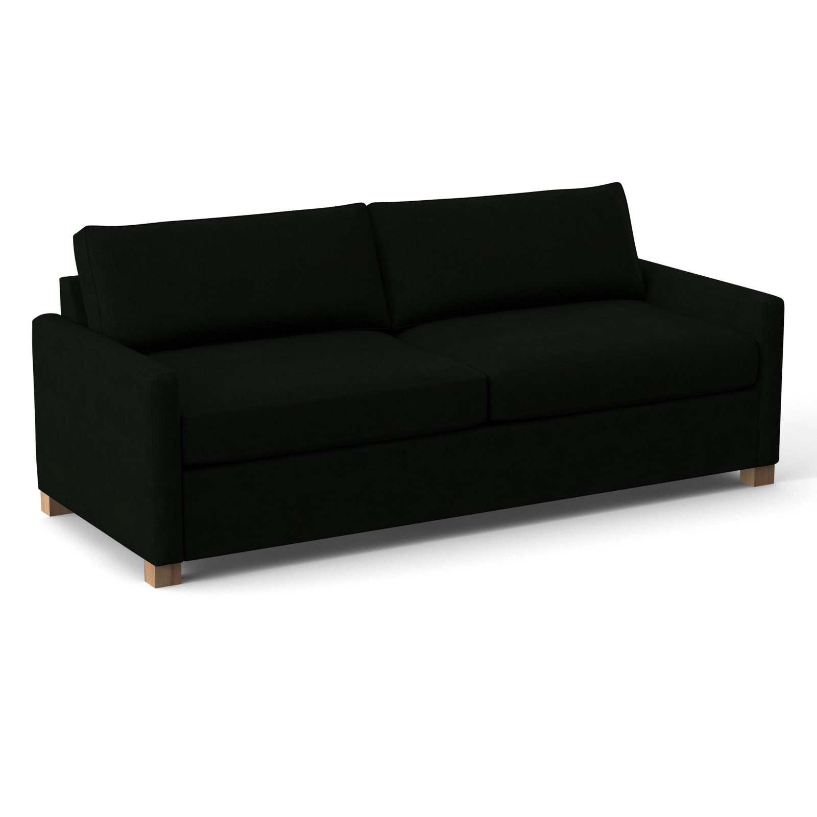 Louisa 87" Sofa Bed, Dorset Black Performance Chenille