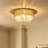 4 - Light Glass Flush Mount Ceiling Light