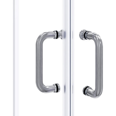 33-34" W X 72" H Framed Square Shower Enclosure With Base