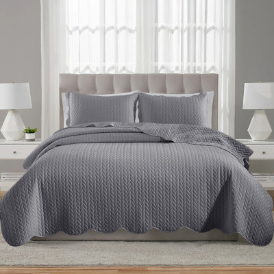 Microfiber Embossed Bedspread Set