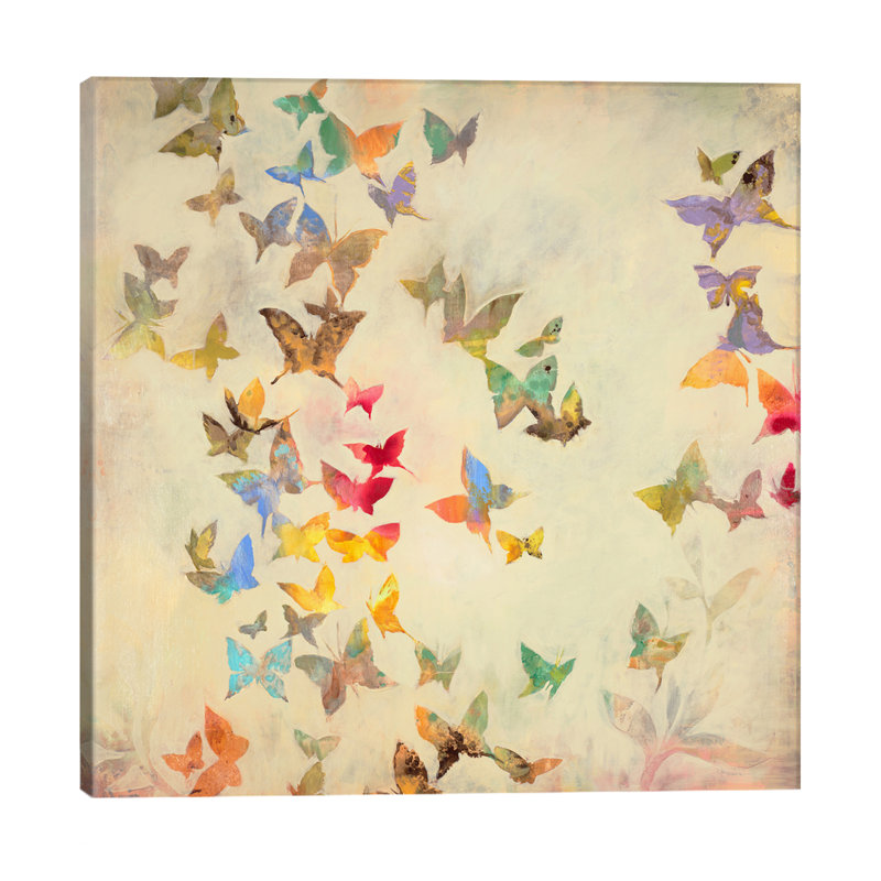 All Aflutter by Liz Jardine - Wrapped Canvas Print, 66.04 cm H x 66.04 cm W x 3.175 cm D