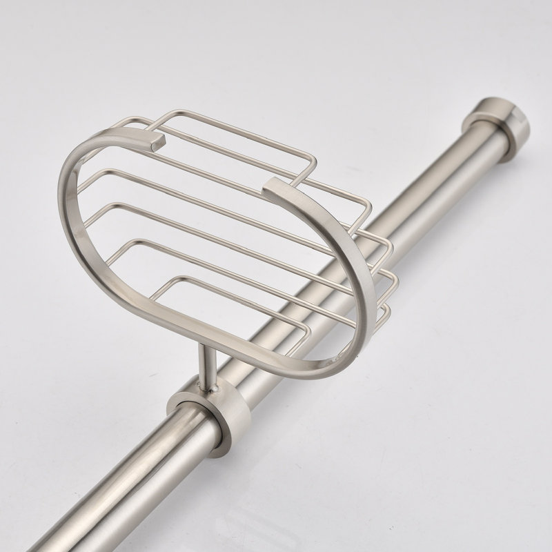 Pomme de douche à main double, Nickel brossé