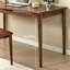 Bureau d'écriture simple et durable en bois de noyer-385716968