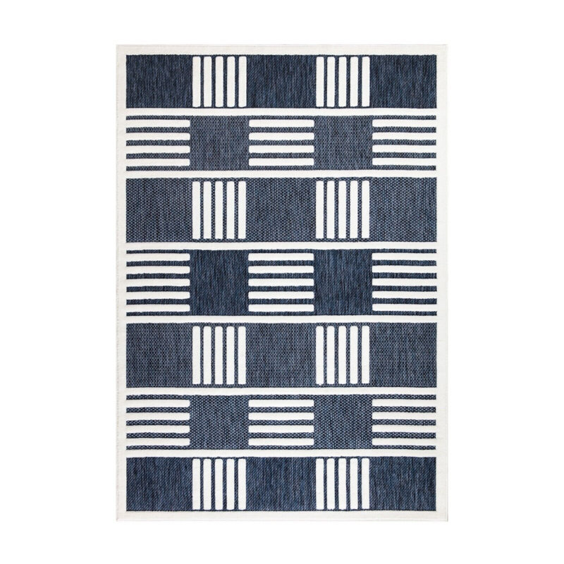 Hezekiyah Geometric Indoor / Outdoor Area Rug, Rectangle 120 x 170cm