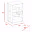 Chariot de cuisine, trois tablettes, quatre roulettes