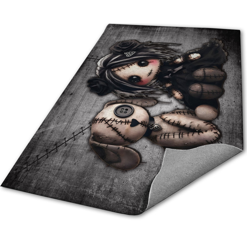 Tapis chiot Little Stitch Ups Old Friends, Rectangle 5 pi x 7 pi