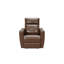 Fauteuil inclinable électrique Power Lift avec télécommande câblée, fauteuil relevable en similicuir, cognac