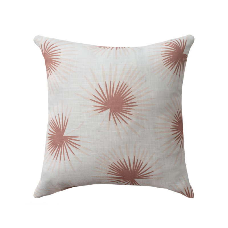 Housse de coussin réversible intérieur / extérieur en polyester Oceana, H 22 po x l 22 po x P 22 po, Corail