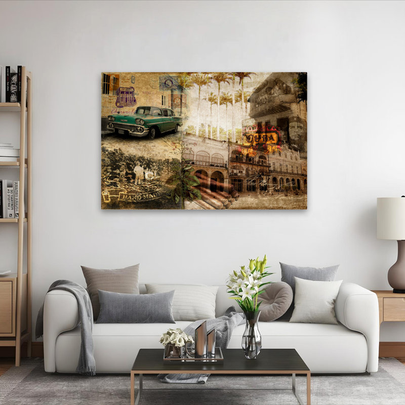 Cuba - Peuples et lieux Caraïbes, art urbain à Cuba, H 40 po x l 60 po