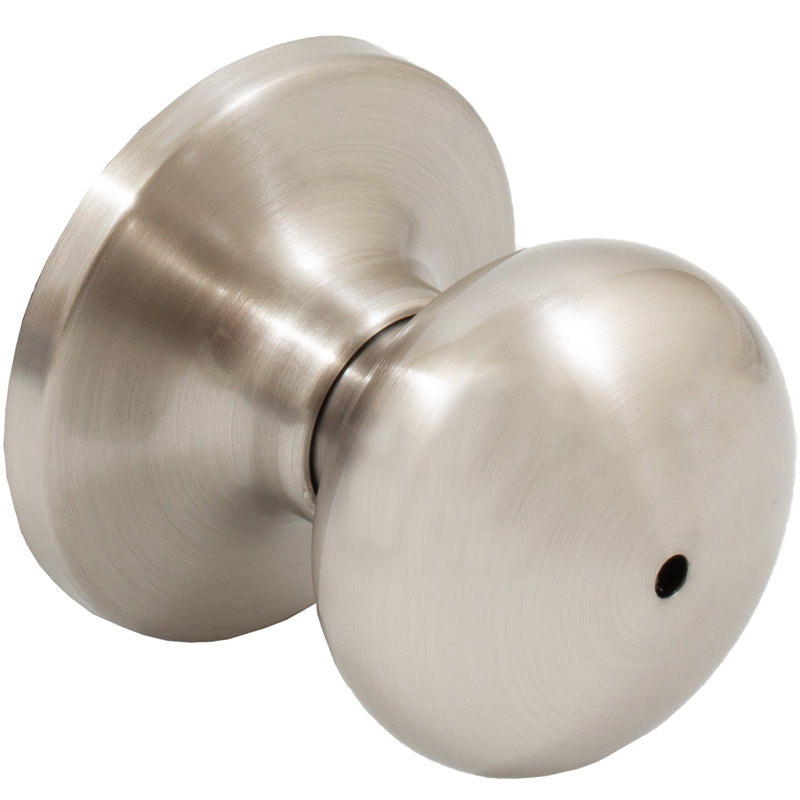 Bouton de porte d’intimité Highland, Nickel satiné