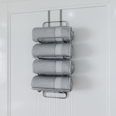 Sahara 7.87 cm L 4 - Bar Over-the-Door Towel Rack