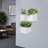 19.69" Wall Pot Planter with 3 Pots-1001071219