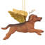 Dachshund Holiday Angel Holiday Ornament