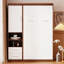 Lit escamotable simple avec armoire spacieuse, parfait pour les espaces polyvalents et peu encombrant
