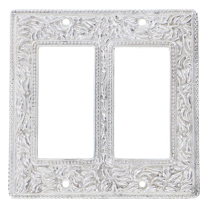 San Michele 2-Gang Rocker Wall Plate, Polished Nickel