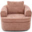 Chaise ronde pivotante 36,6 po avec coussins à deux couches-1491977181