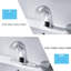 Robinet de lavabo automatique sans contact à capteur avec plaque de pont, robinets de meuble-lavabo chromés, robinet d'eau de salle de bain mains libres avec mélangeur d'eau froide et chaude