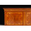Italian Walnut Sideboard with Inlaid Veneers and Sliding Doors