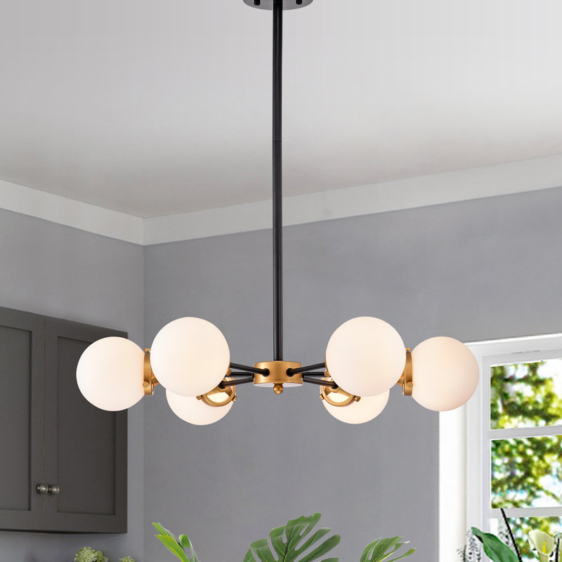 Lustre linéaire moderne à 6 lumières Spunik