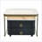 2-in-1 Square Nesting Coffee Table with Wheels & Drawers, Stackable Side Table with High Gloss Marble Grain Top, End Table Set with Brown Tempered Glass for Living Room-773339148
