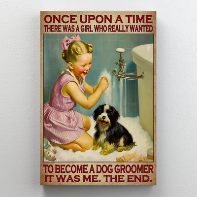 To To A Dog Groomer, impression sur toile