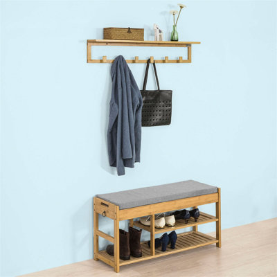 7 Pair Shoe Storage Bench