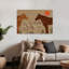Spotted Foal And Horses Abstract Peaceful Serene Horse Animal Nature Wall Art Print 1 Piece Wrapped Canvas Wall Art-105664145