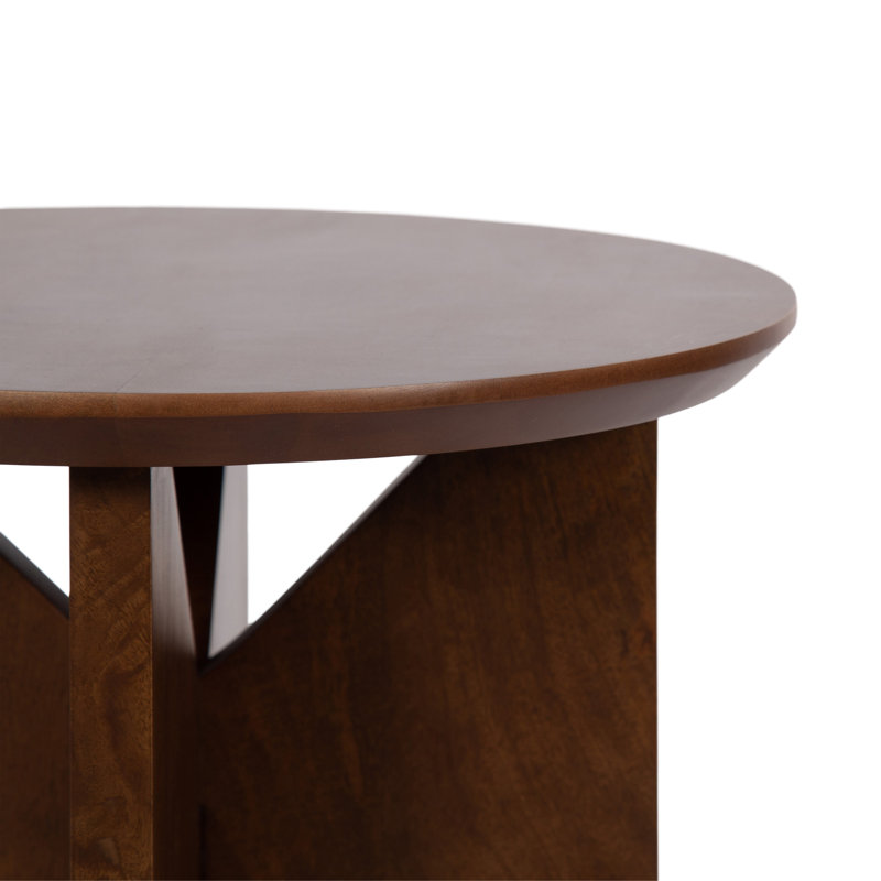 Table d'appoint ronde géométrique