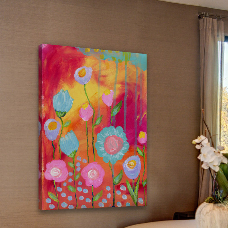 " Flowers Sunset " by Jill Lambert, 30" H x 20" W x 1.5" D