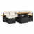 Coussin noir / structure noire est en rupture de stock