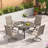 Melisent Round Metal Outdoor Dining Table With Umbrella Hole , 41.7'' in. W 41.7'' in. D-771959006