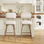 Upholstered Counter Stool with Metal Frame-437404461