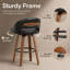 Tabourets de bar pivotants en simili cuir Lawrence-74278947-74279007